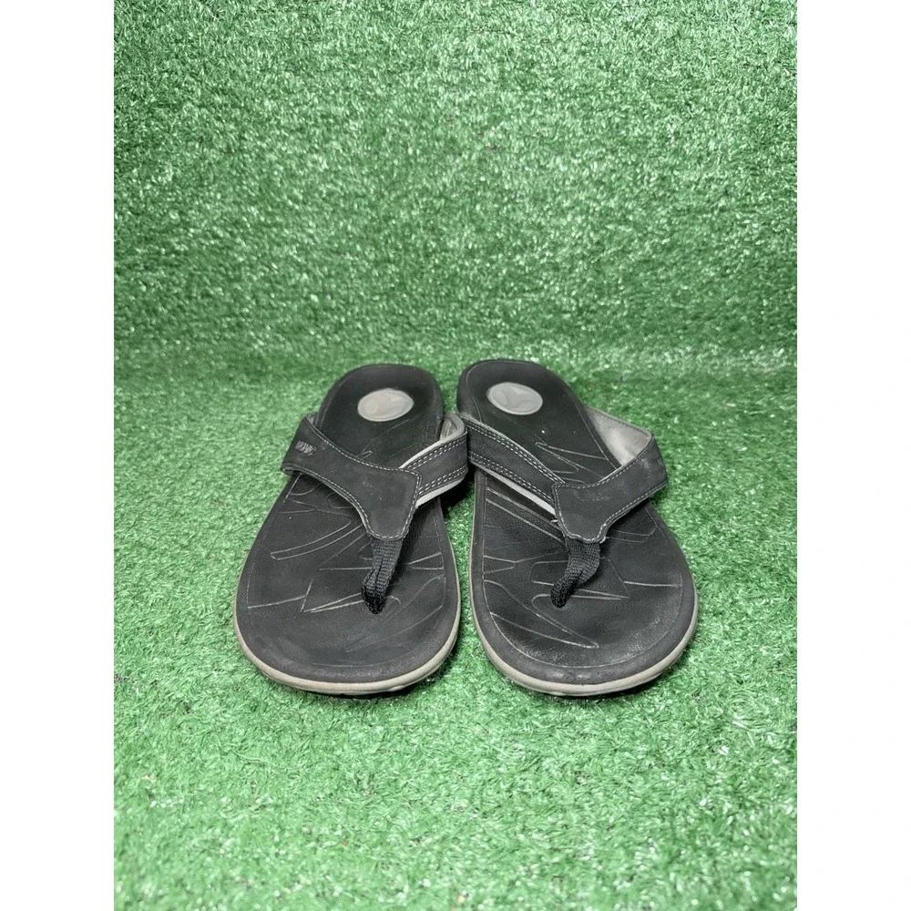 Vionic Vibram Sandals Men's Size 8 Bryce Slides Orthopedic Black Walking Comfort